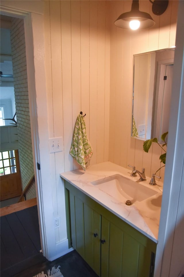 bathroom featuring vanity
