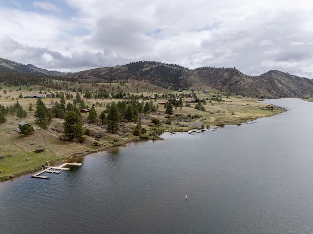 mountain view with a nearby body of water