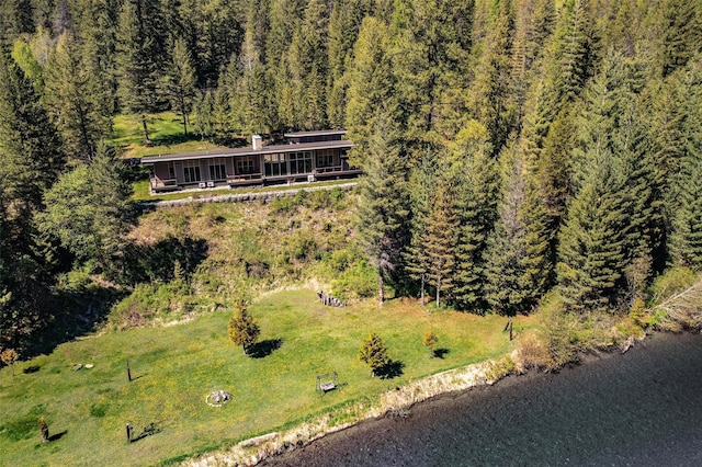 318 Mt Highway 56, Noxon, MT 59853 - aerial view of property and surrounding area with a forest