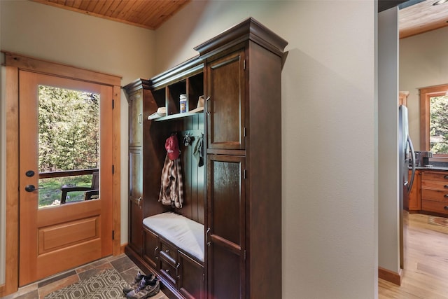 318 Mt Highway 56, Noxon, MT 59853 - mudroom featuring wood ceiling