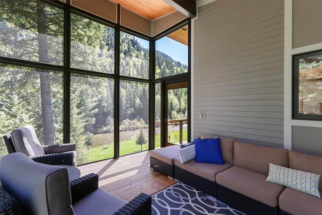 318 Mt Highway 56, Noxon, MT 59853 - sunroom with an outdoor living space