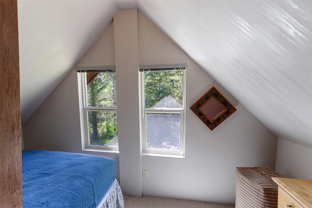 318 Mt Highway 56, Noxon, MT 59853 - carpeted bedroom featuring lofted ceiling