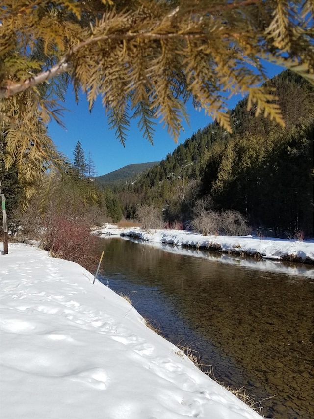 318 Mt Highway 56, Noxon, MT 59853 - water view with a heavily wooded area