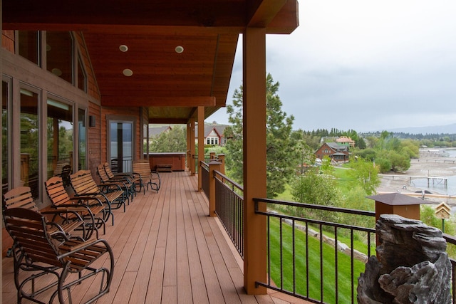 34520 Rocky Point Rd, Polson, MT 59860 - view of deck