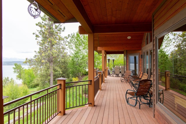 34520 Rocky Point Rd, Polson, MT 59860 - deck with a water view