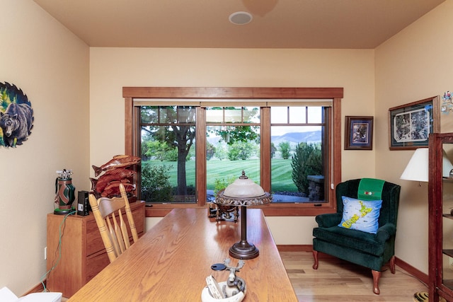 34520 Rocky Point Rd, Polson, MT 59860 - dining room with wood finished floors and baseboards