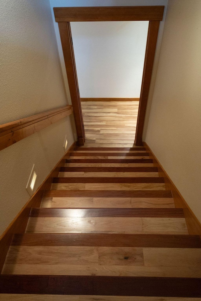 34520 Rocky Point Rd, Polson, MT 59860 - staircase featuring wood finished floors