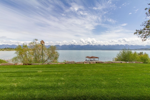 34520 Rocky Point Rd, Polson, MT 59860 - water view with a mountainous background