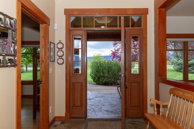 34520 Rocky Point Rd, Polson, MT 59860 - entryway with plenty of natural light and baseboards