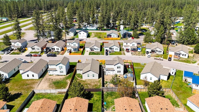 35881 Warbler Dr, Ronan, MT 59864 - aerial view of residential area with a heavily wooded area