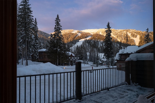 view of mountain backdrop