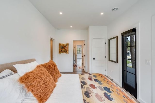111 Blacktail Loop, Lakeside, MT 59922 - bedroom featuring recessed lighting and wood finished floors
