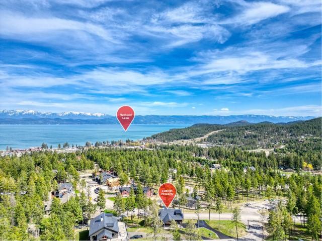 111 Blacktail Loop, Lakeside, MT 59922 - aerial view of property's location with a water and mountain view