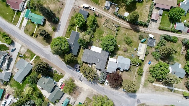 aerial overview of property's location featuring nearby suburban area