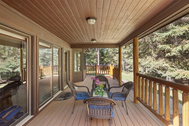 view of deck