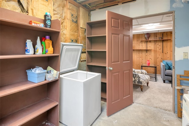 view of storage room