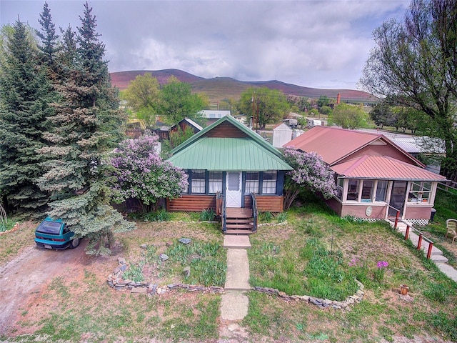 110 N 2nd Ave, Hot Springs, MT 59845 - view of front of home featuring a mountain view