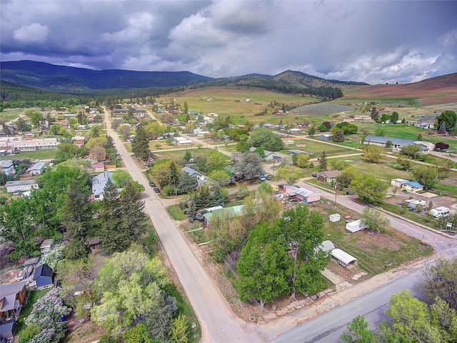 110 N 2nd Ave, Hot Springs, MT 59845 - aerial view of property's location with a mountainous background