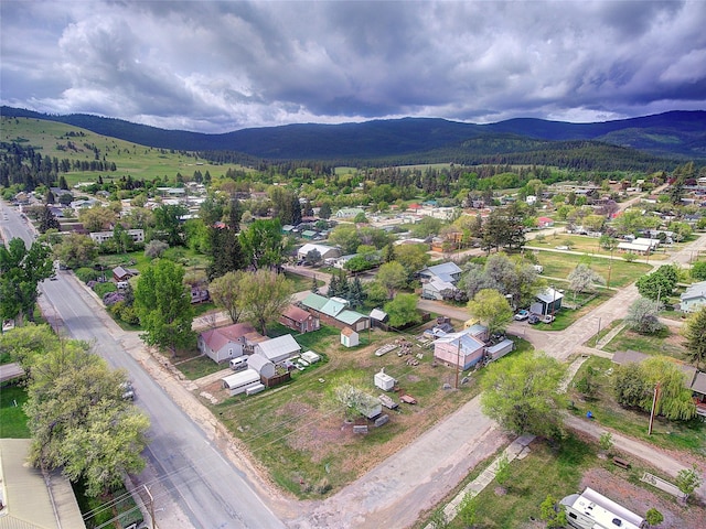 110 N 2nd Ave, Hot Springs, MT 59845 - aerial view of residential area with mountains