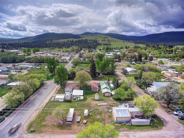 110 N 2nd Ave, Hot Springs, MT 59845 - aerial view of residential area featuring a mountainous background