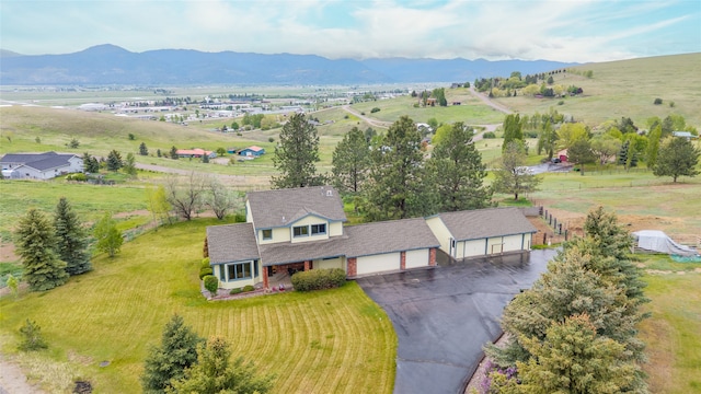 5190 Goodan Ln, Missoula, MT 59808 - aerial view of sparsely populated area featuring a mountainous background