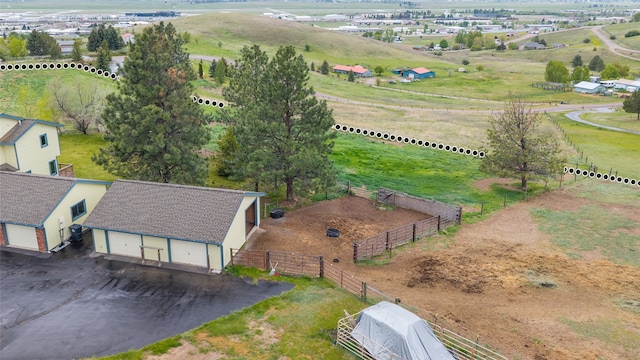 5190 Goodan Ln, Missoula, MT 59808 - overview of rural landscape with agricultural land