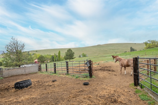 5190 Goodan Ln, Missoula, MT 59808 - view of yard with a view of countryside and an exterior structure