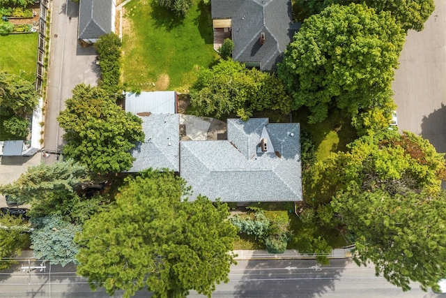 view from above of property