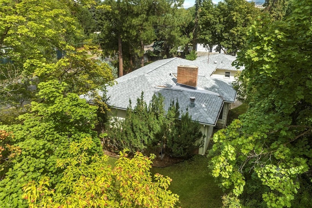 view from above of property