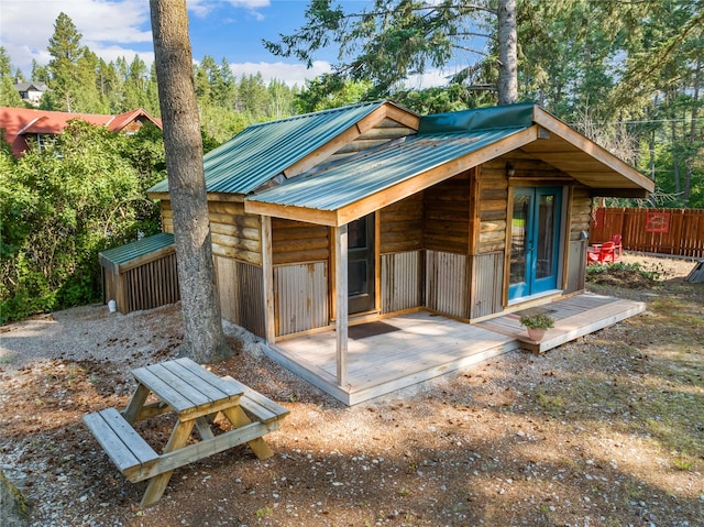 15222 Mt Highway 35, Bigfork, MT 59911 - view of outbuilding featuring an outbuilding and fence