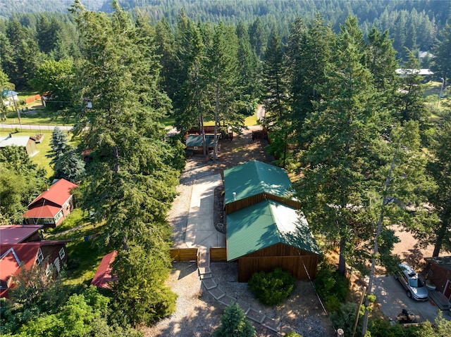 15222 Mt Highway 35, Bigfork, MT 59911 - aerial view of a heavily wooded area