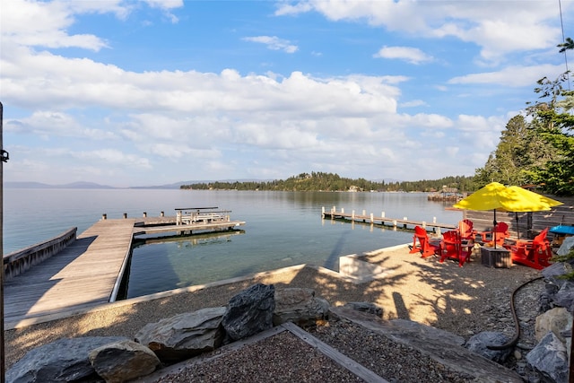 15222 Mt Highway 35, Bigfork, MT 59911 - dock featuring a water view