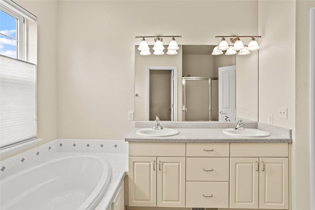 2719 Carnoustie Way, Missoula, MT 59808 - full bath with a shower stall, double vanity, and a bath
