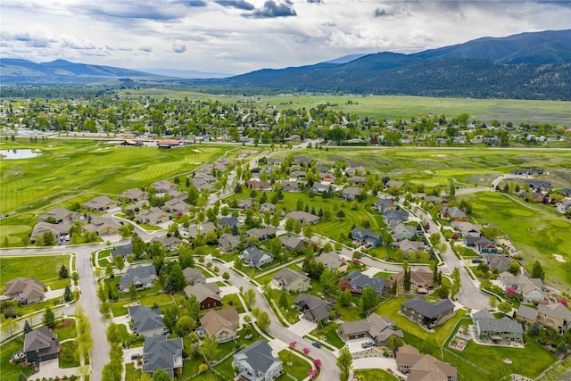 2719 Carnoustie Way, Missoula, MT 59808 - aerial view of residential area featuring a local golf course and a water and mountain view