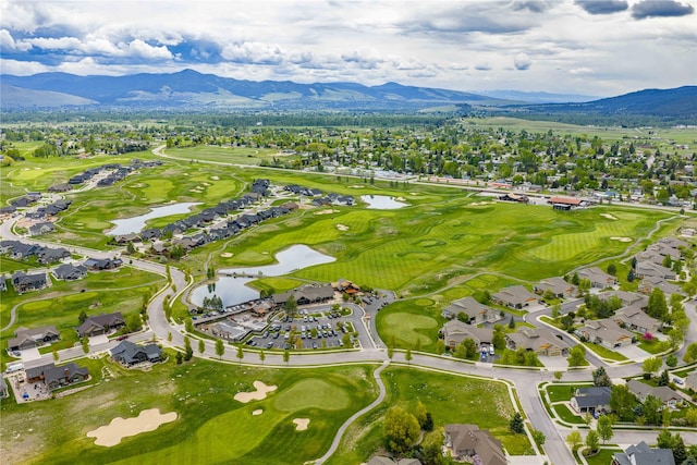 2719 Carnoustie Way, Missoula, MT 59808 - aerial view of residential area featuring a water and mountain view and a local golf course