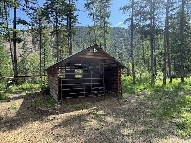 2041 Petty Creek Rd, Alberton, MT 59820 - view of outbuilding featuring a forest view