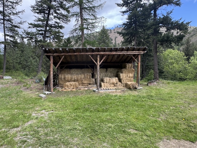 2041 Petty Creek Rd, Alberton, MT 59820 - view of grassy yard featuring a forest view