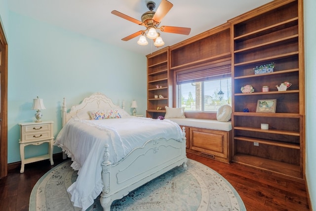4340 Fox View Loop, Helena, MT 59602 - bedroom with dark wood-style flooring and ceiling fan