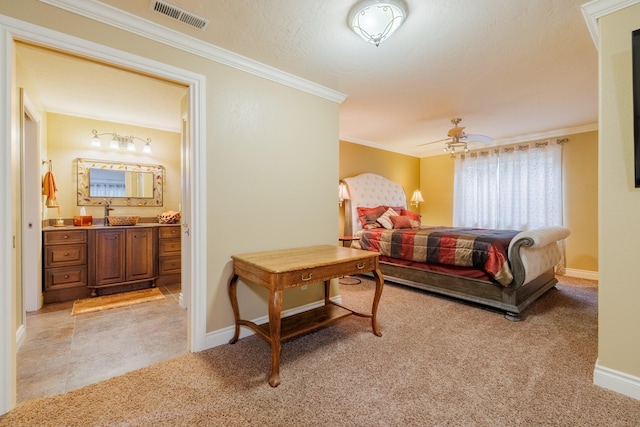 4340 Fox View Loop, Helena, MT 59602 - living area featuring crown molding, light carpet, and baseboards