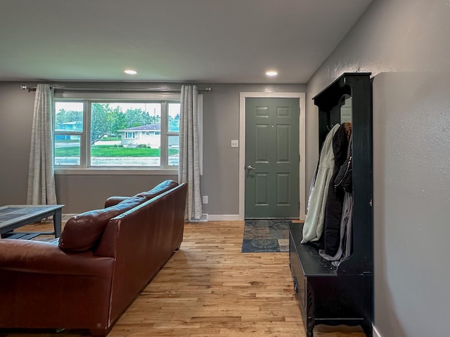 604 27th Ave NE, Great Falls, MT 59404 - foyer entrance featuring light wood finished floors, recessed lighting, and baseboards