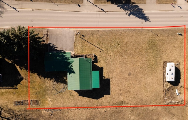 1807 1st St E, Polson, MT 59860 - view from above of property with property boundaries highlighted