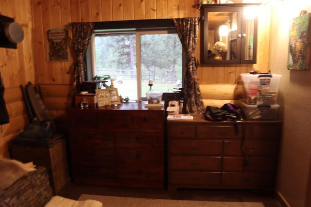 127 Lonely Moose Ln, Alberton, MT 59820 - bedroom with wooden walls