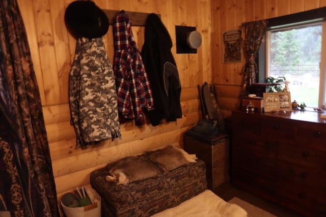 127 Lonely Moose Ln, Alberton, MT 59820 - bedroom featuring wooden walls