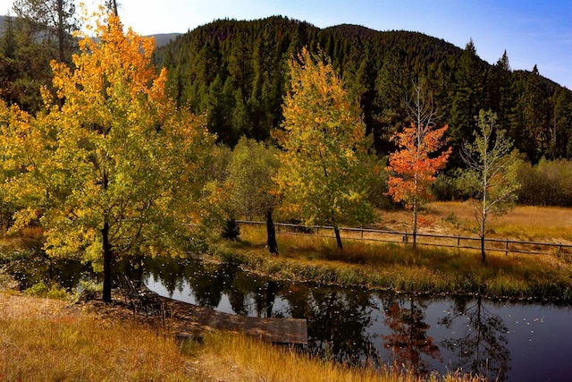 127 Lonely Moose Ln, Alberton, MT 59820 - view of mountain background with a large body of water and a heavily wooded area