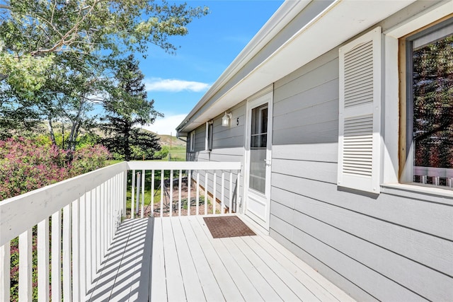 5 Lake Flat Ln, Great Falls, MT 59404 - view of wooden terrace