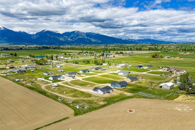 4452 Ludwig Ln, Stevensville, MT 59870 - aerial view of sparsely populated area with a mountain backdrop