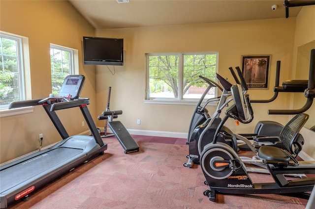 4100 Mullan Rd Unit 712, Missoula, MT 59808 - workout area with carpet flooring and baseboards