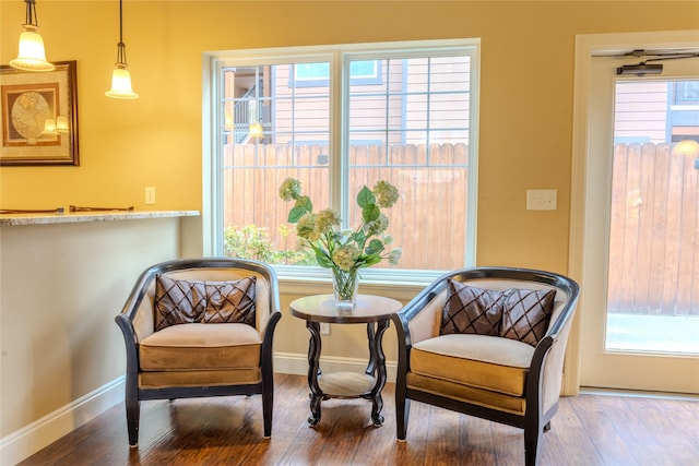 4100 Mullan Rd Unit 712, Missoula, MT 59808 - sitting room featuring wood finished floors and baseboards
