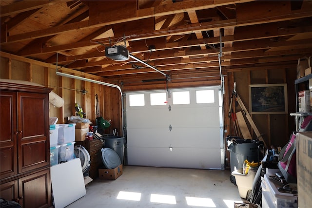 507 2nd St, Valier, MT 59486 - garage featuring a garage door opener