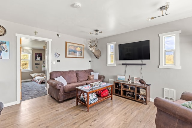 49 Embry Ln, Great Falls, MT 59404 - living area featuring light wood-style flooring and baseboards